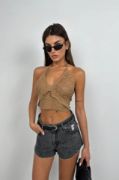 Ajurlu Crop Büstiyer resmi